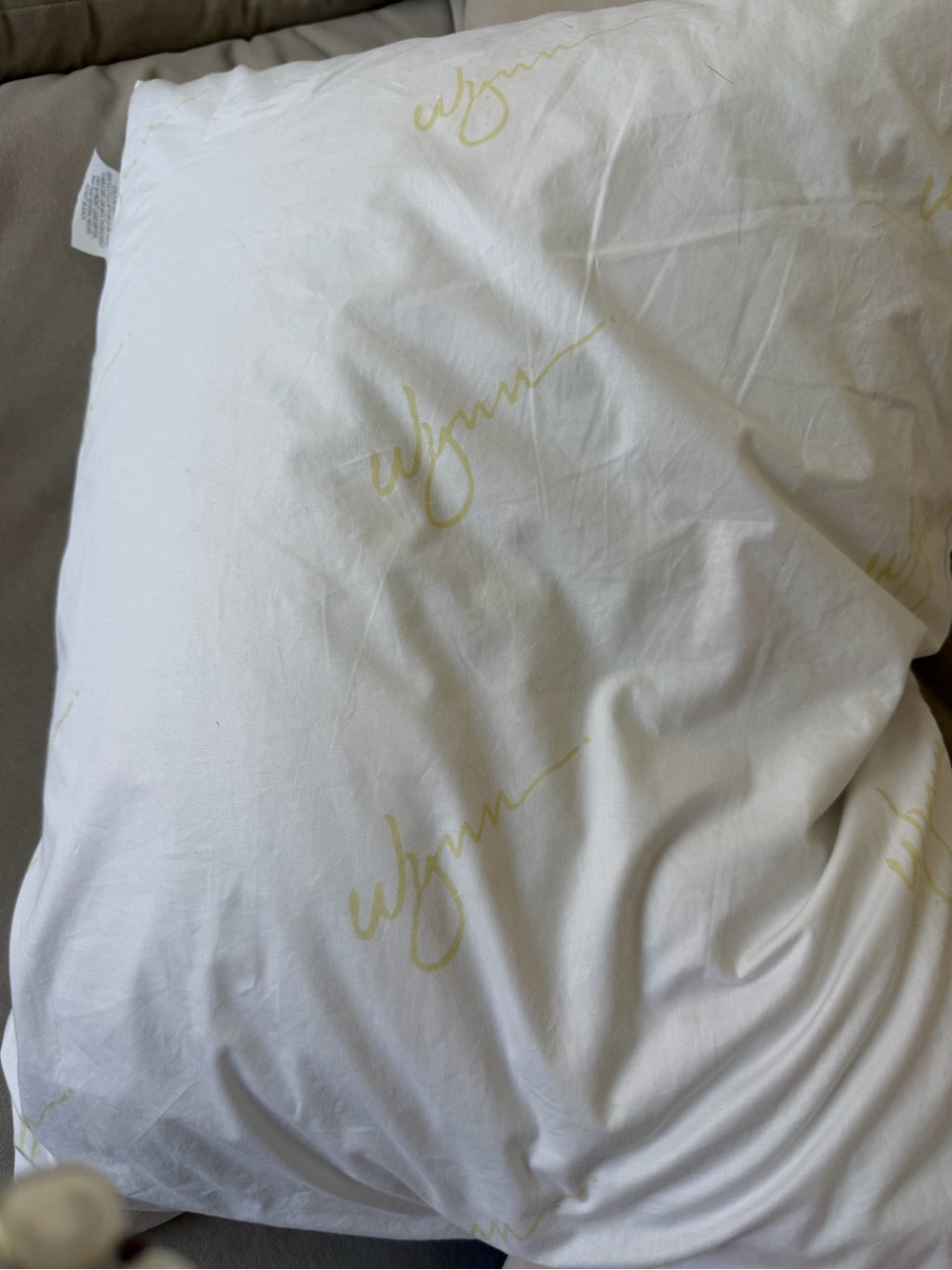 Wynn down and feather pillow sz standard
